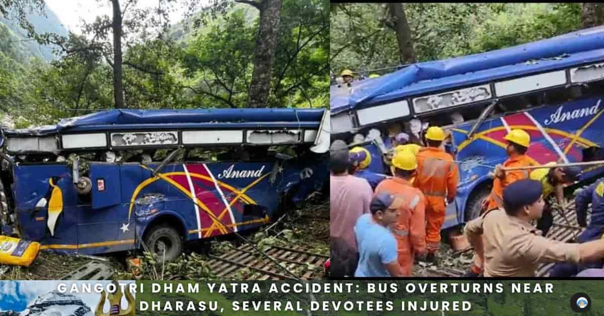 Gangotri Dham Yatra Accident: Bus Overturns Near Dharasu, Several Devotees Injured